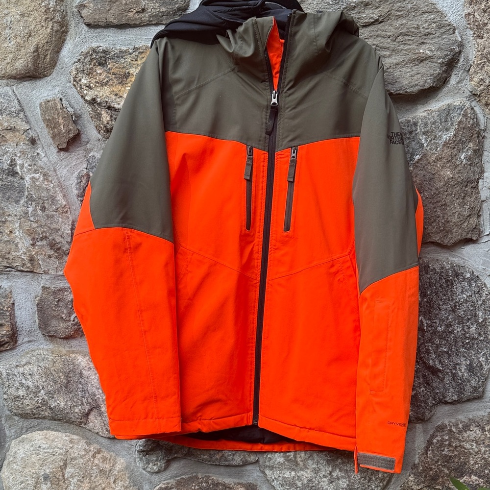 The North Face Kids' Orange and Olive Performance Jacket
